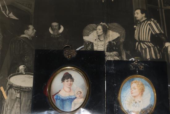 Alice May Cook (1876-1960), miniature portrait of Marjory Hawtrey as Elizabeth I